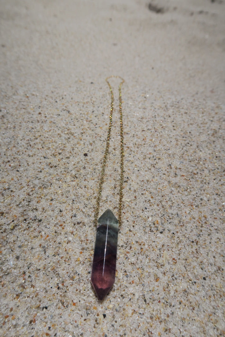 Rainbow Fluorite Necklace