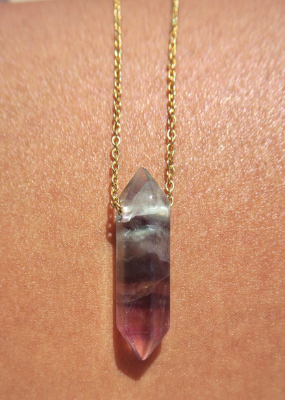 Rainbow Fluorite Necklace