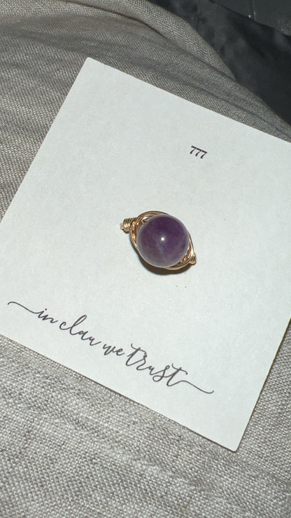 Whole Amethyst Ring